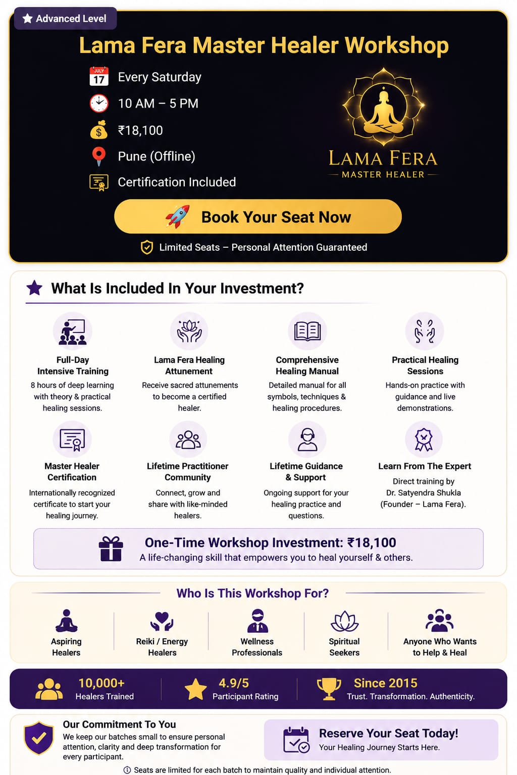 Lama Fera Master Healer Workshop
